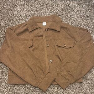 Brown Curduroy Matching Pant Set